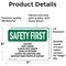 Signmission Safety Culture Sign, 7 in Width, Vinyl Decal, Rectangle OS-2PACK-SF-D-57-L-10564 - alternate 5
